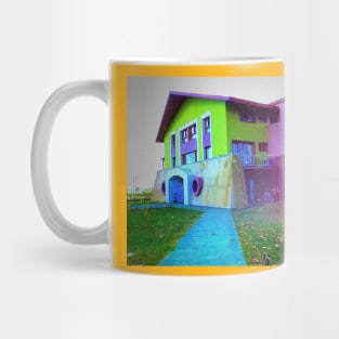 Retro Vintage Tumblr House Landscape Mug